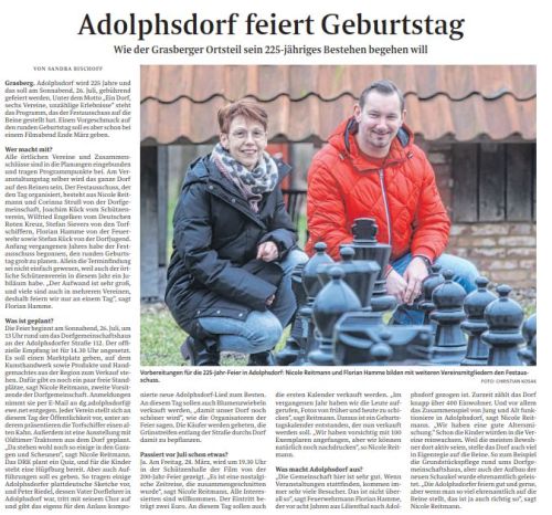 Auszug aus der Wümme-Zeitung vom 03.03.2025