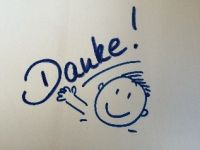 Bild mit Wort Danke