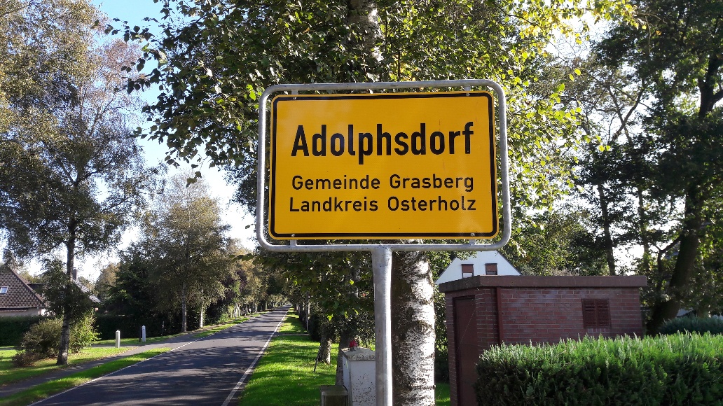 Ortsschild Adolphsdorf