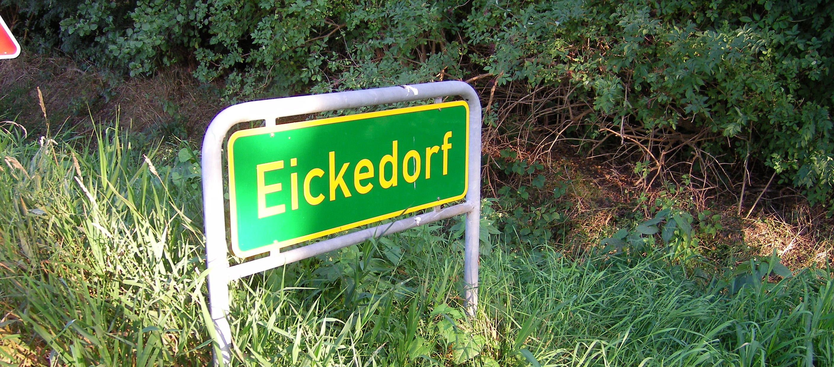 Das Ortsschild Eickedorf
